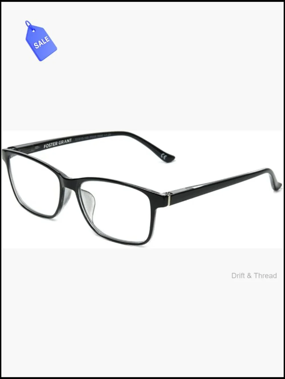 Anti-fog Blue Light Reading Glasses Rectangular Spring Hinges